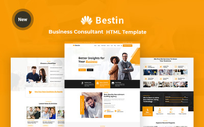 Bestin - Modèle de site Web adaptatif pour les entreprises et les consultants