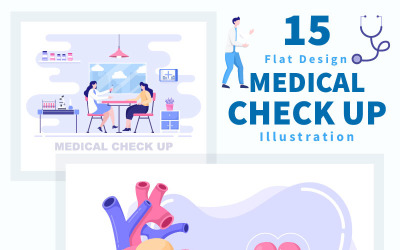 15 Ilustración de chequeo médico