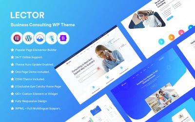 Lektor - WordPress téma pro obchodní poradenství.