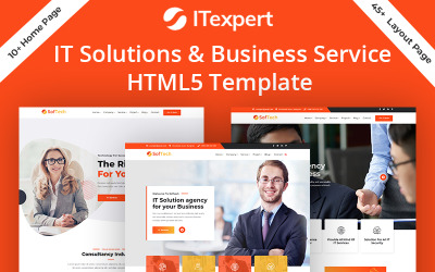 Šablona HTML5 Softech IT Solution Business Company