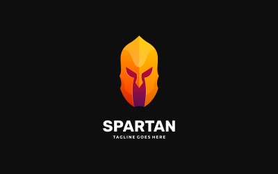 Sparta Logo-Stil mit Farbverlauf