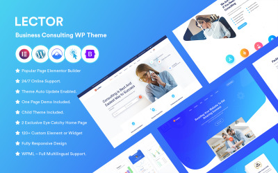 Тема WordPress Lector - Бізнес-консалтинг.