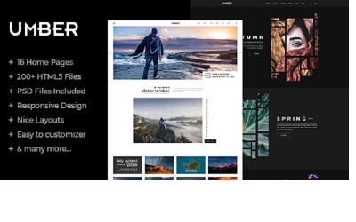 Umber | Plantilla PSD de fotografía
