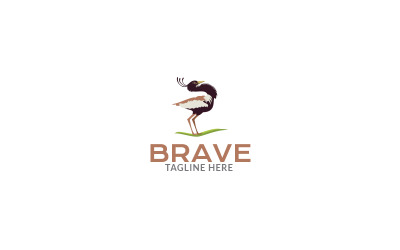 Brave Bird Logo-Design-Vorlage