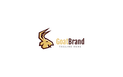 Designvorlage für das Ziegenmarkenlogo Go