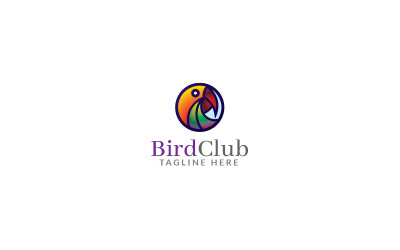 Kuş Kulübü Logo Tasarım Şablonu