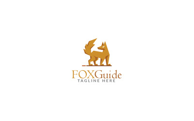 Modelo de design de logotipo do Guia Fox