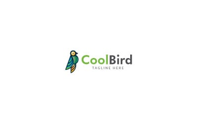 Ontwerpsjabloon voor Cool Bird-logo