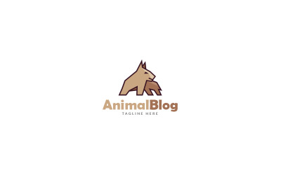 Ontwerpsjabloon voor dierenbloglogo