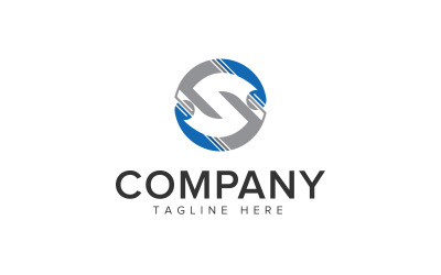 Plantilla de Vector de diseño de logotipo de letra S