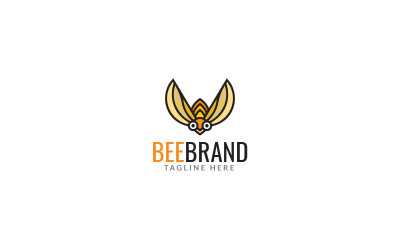 Šablona návrhu loga včelí značky