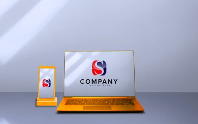 Vecteur de conception de logo lettre S