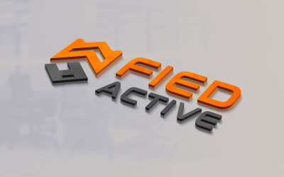 3D Logo Mockup Tasarım Psd