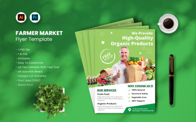 Farmer Market Flyer Template vol.37