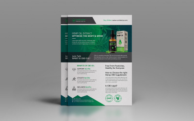 Hemp Product Flyer template
