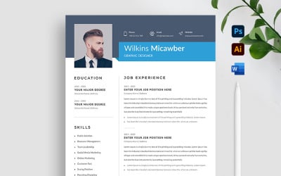Modèle de CV Premium Wilkins