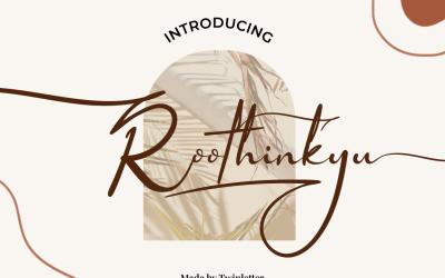 Roothinkyu - Elegant Signature Font