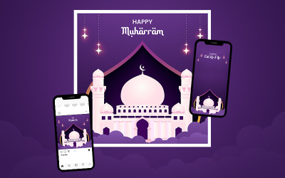 Bismillah - Greeting Card Templates for Islamic Events Suitable for Print and Social Media