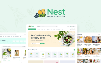 NestMart - Grocery, Supermarket, eCommerce HTML Template