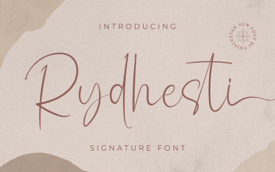 Rydhesti - Charming Signature Font