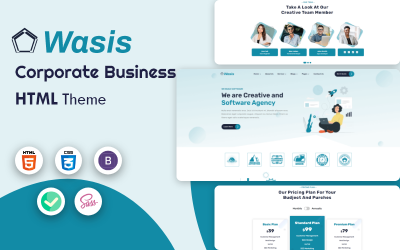Wasis - Modello HTML5 aziendale aziendale