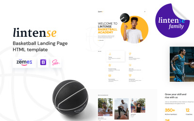 Lintense - HTML5 шаблон целевой страницы баскетбольного клуба