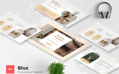 Blux - Plantilla de PowerPoint de estilo bohemio