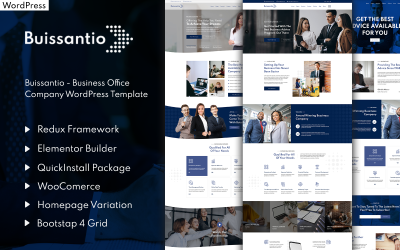 Buissantio - тема WordPress для бизнеса и бизнеса
