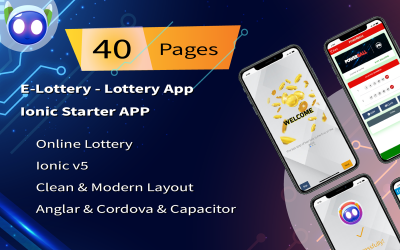 E-loterij Ionic Starter App IonicFrameWork