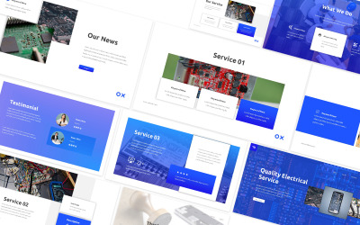 Electronic Service Google Slides Template