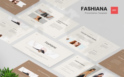 Fashiana - Шаблон PowerPoint профиля моды