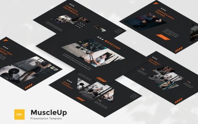 MuscleUp - Plantilla de diapositivas de Google de gimnasio