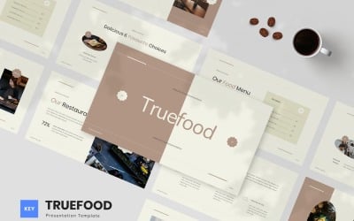 Truefood - Modèle de présentation pour cafés et restaurants