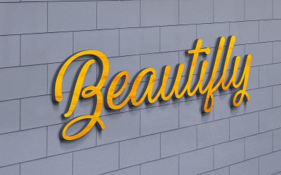 Luminous 3d Logo Mockup Psd Template