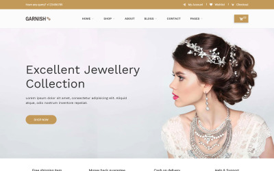 Enfeite - modelo de site bootstrap de joalheria