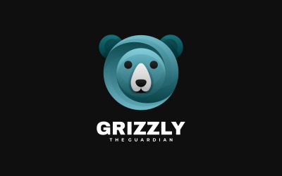 Estilo de logotipo degradado de Grizzly