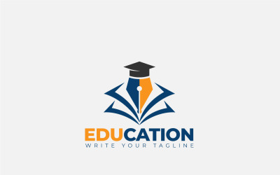 Kapak, Kitap, Kalem İçin Logo Tasarım Konsepti