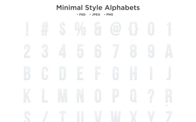 Minimal stil alfabetet, Abc typografi