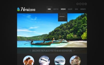 Site WordPress gratuito de turismo e agência de viagens