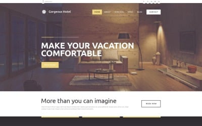 Бесплатная адаптивная тема WordPress для отелей