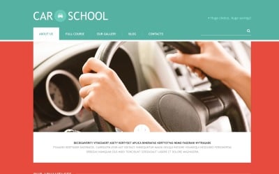 Бесплатная адаптивная тема WordPress для школы дорожного движения