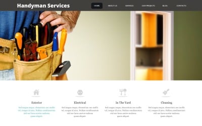 Бесплатная впечатляющая тема WordPress для услуг разнорабочих