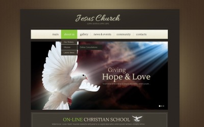 Darmowy motyw religijny WordPress