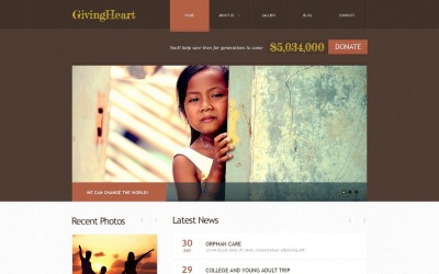 Darmowy motyw WordPress na cele charytatywne