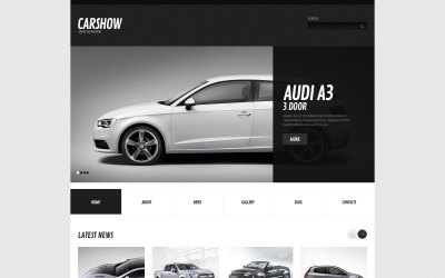 Darmowy motyw WordPress z responsywnym samochodem