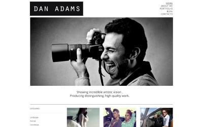 Free Photographer Portfolio Responsive WordPress Theme