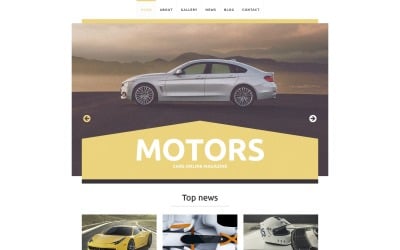 Free Responsive WordPress Design for a Car Club