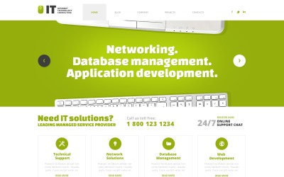 Gratis IT -responsivt WordPress -tema