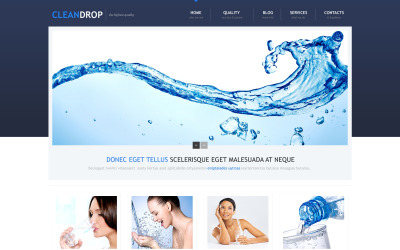 Gratis vattenresponsiv WordPress -webbplats