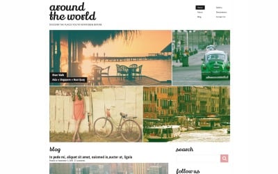 Kostenloses Reise-responsives WordPress-Theme